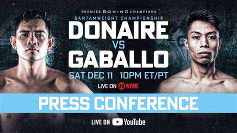 Donaire vs Gaballo FINAL PRESS CONFERENCE.